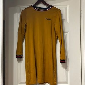 Tommy Hilfiger Mustard Long Sleeved Mini Dress